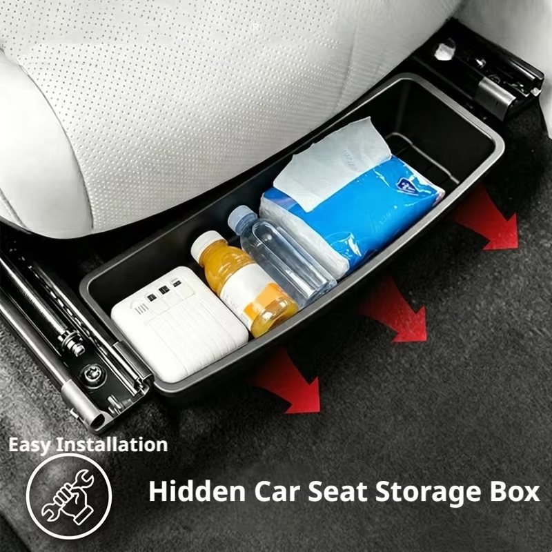 Tech Accessories For Car - Under Seat Storage Box Universal Car