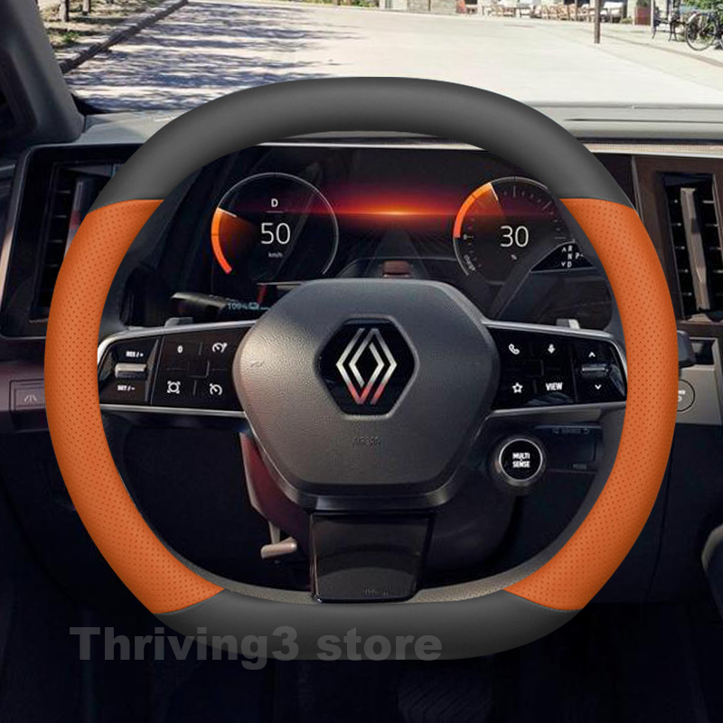Tech Accessories Hub - Car Steering Wheel Cover For Renault