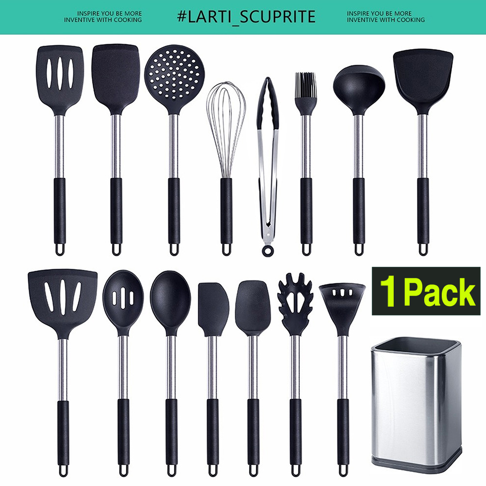 Hi Tech Kitchen Accessories - 1-Pack Silicone Kitchenware Cooking Utensils Kitchen