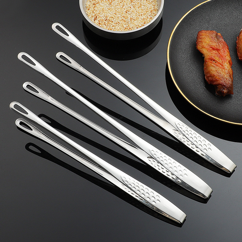 Hi Tech Kitchen Accessories - 1Pcs 304 Stainless Steel Food Tongs