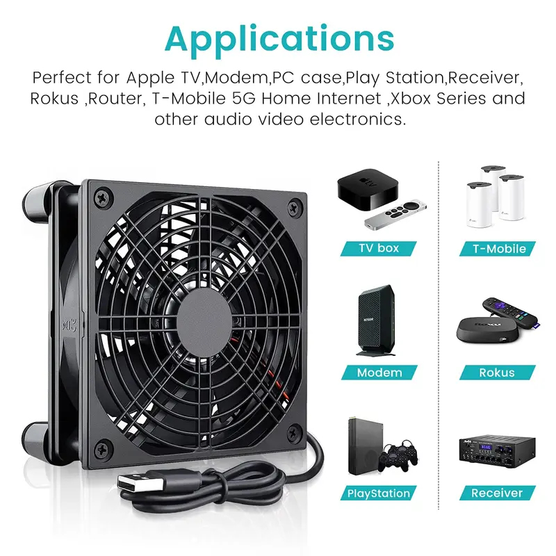 Usb Fan Silent - USB Powered Computer PC Case Fan