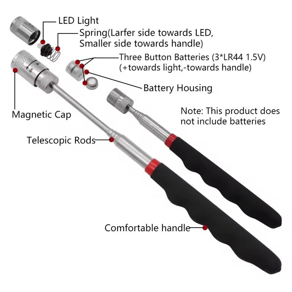 Telescopic Magnetic Pen with L - Pen Holder Magnetic recension och pris