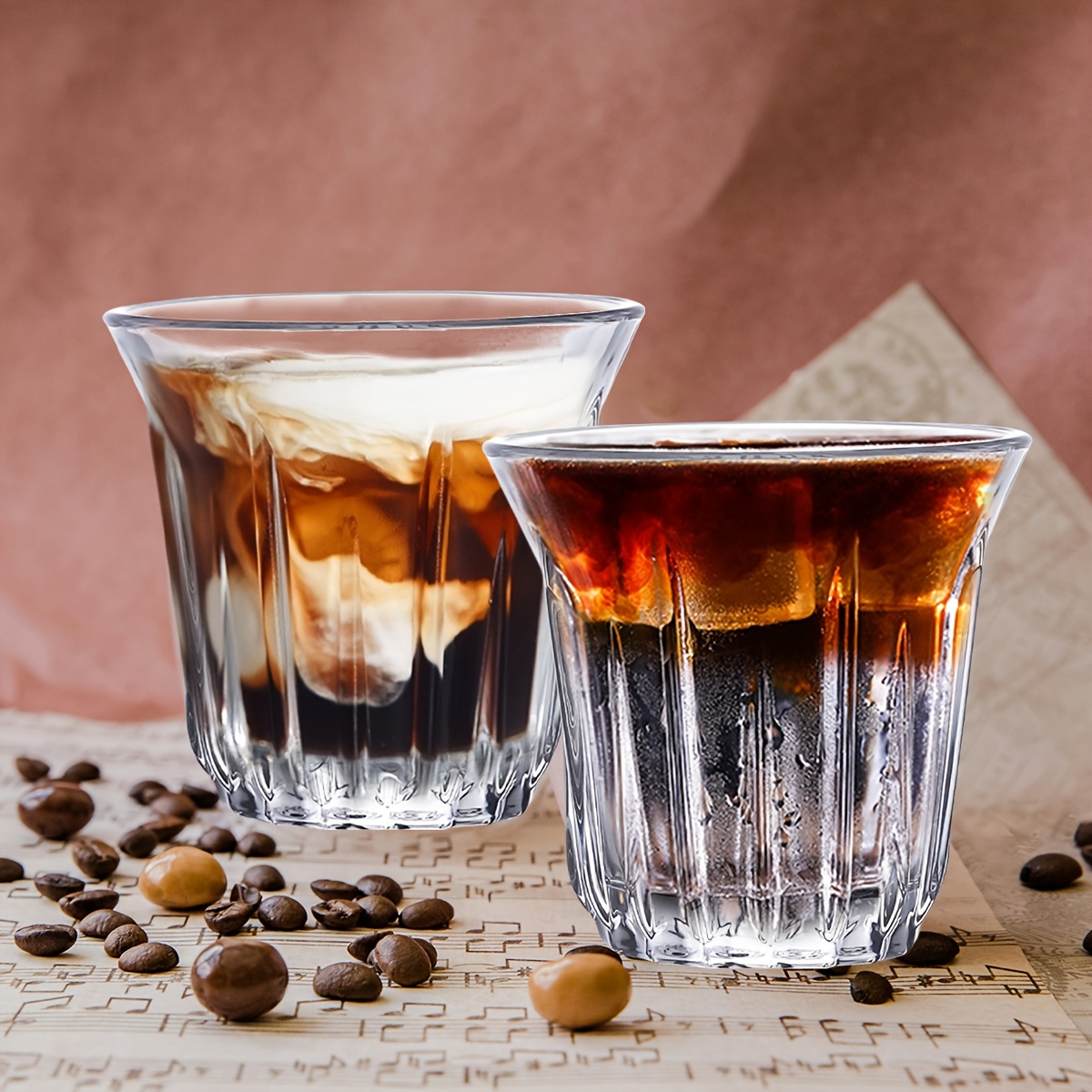2 Pack Espresso Cups, Clear Gl - Tech Accessories For Office recension och pris