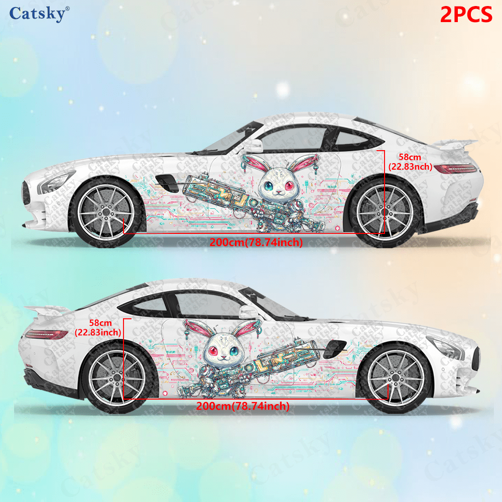 2pcs Cyberpunk Line Tech Bunny - Tech Accessories To Gift recension och pris