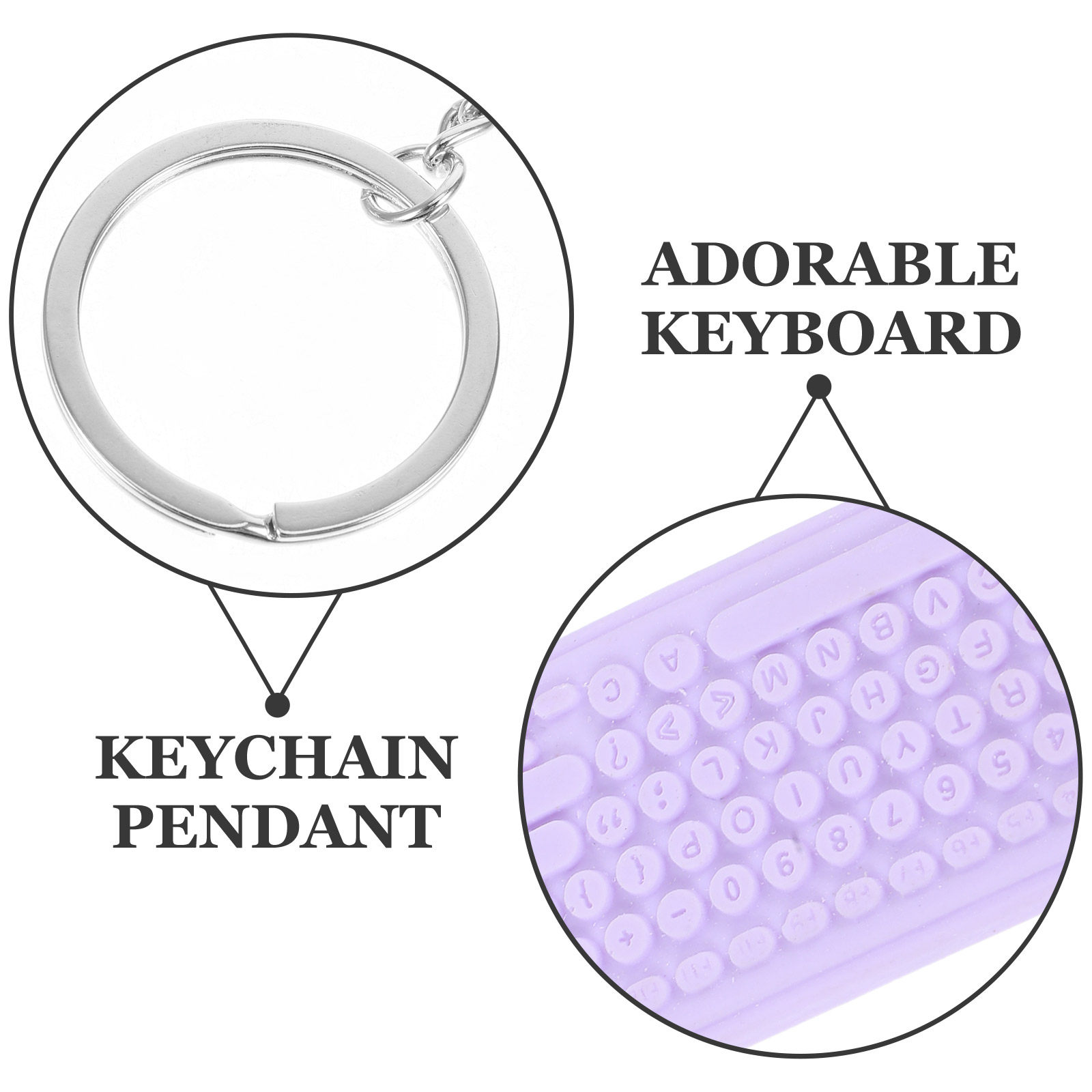 Mini Keyboard and Mouse Keycha - Tech Accessories Backpack recension och pris