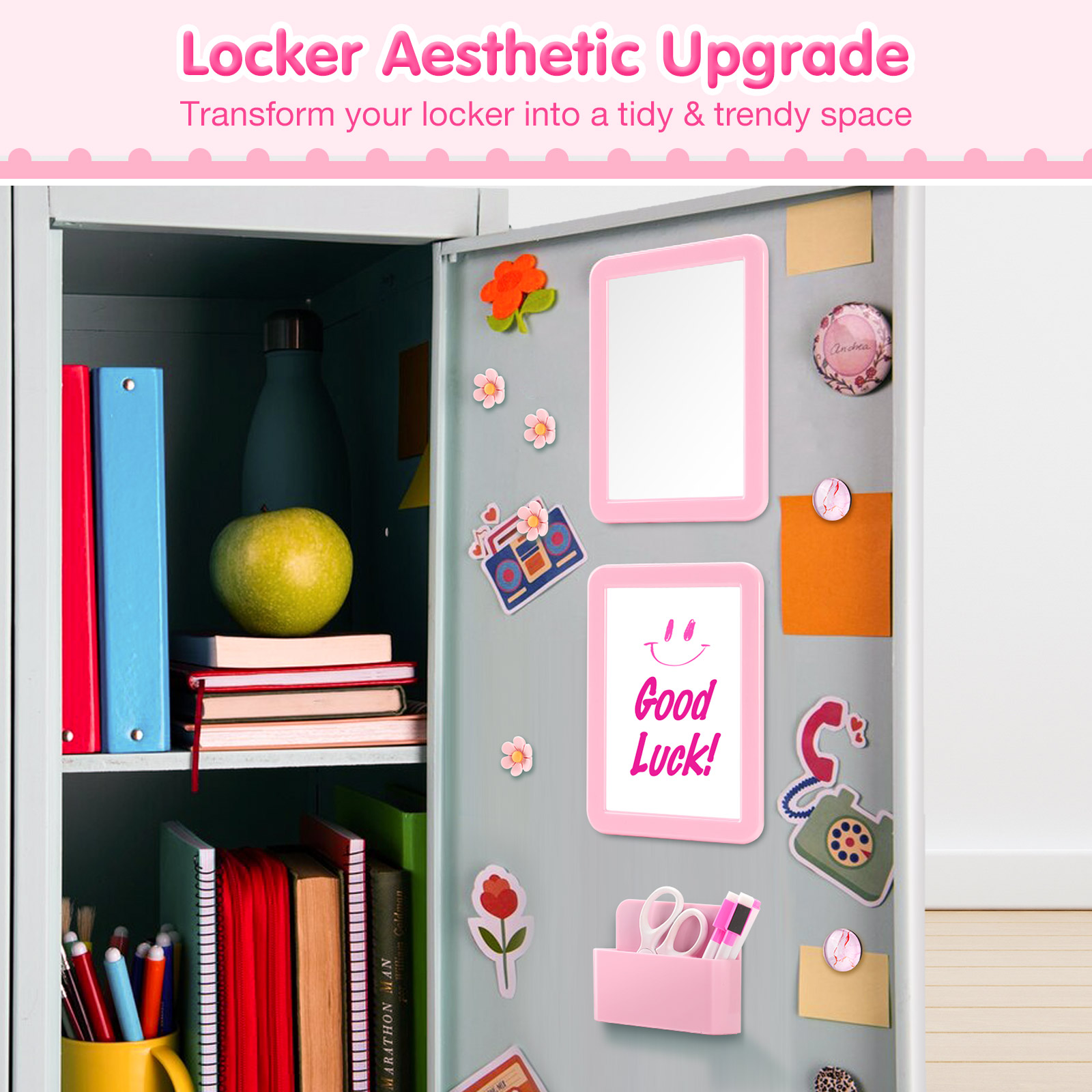 15Pcs Locker Accessories Kit M - Pen Holder Magnetic recension och pris