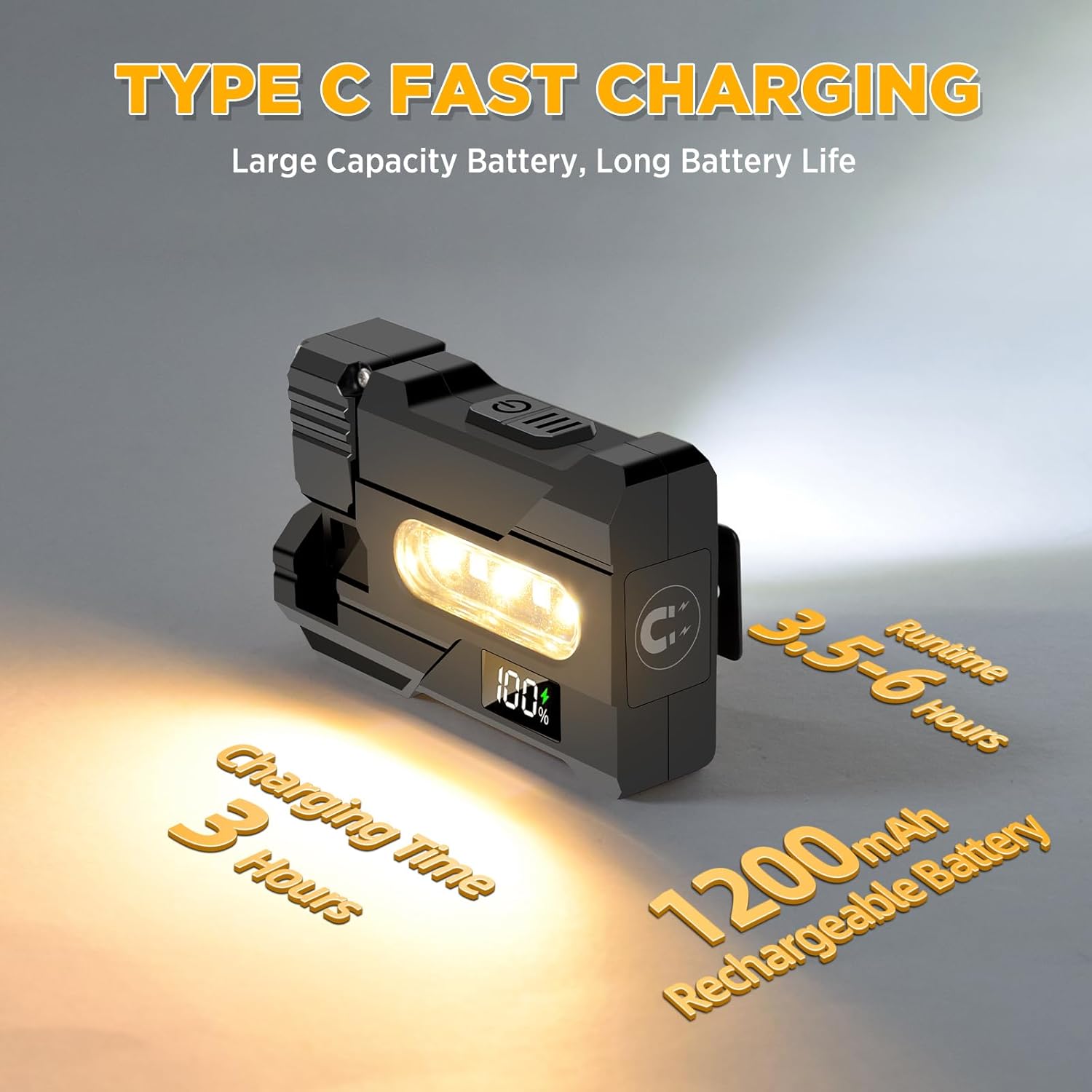 Super Bright 1000LM LED Flashl - Pen Holder Magnetic recension och pris