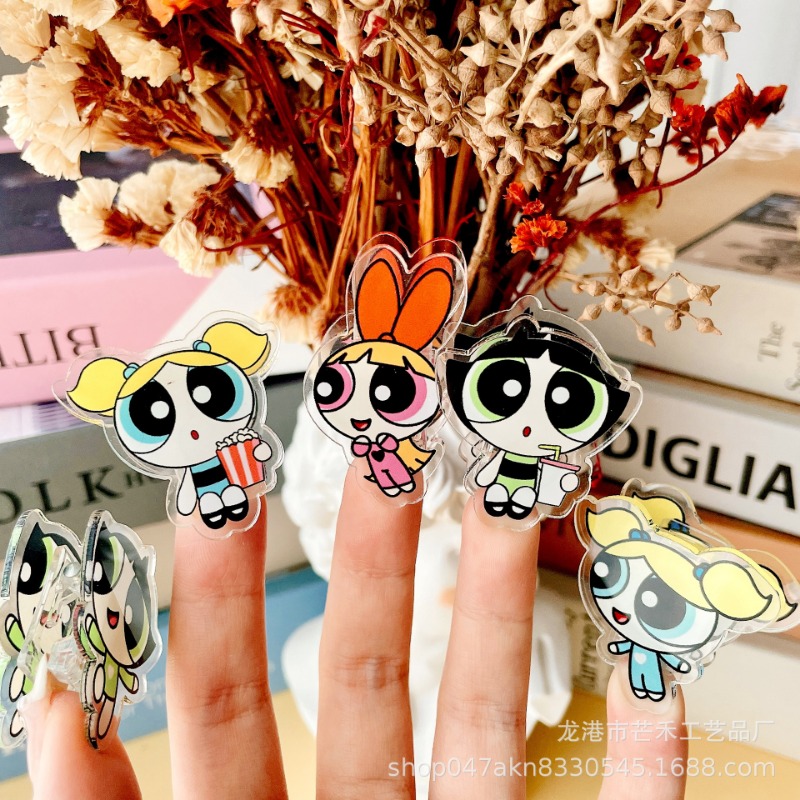 6PCS Kawaii The Powerpuffs Gir - Tech Accessories For Office recension och pris