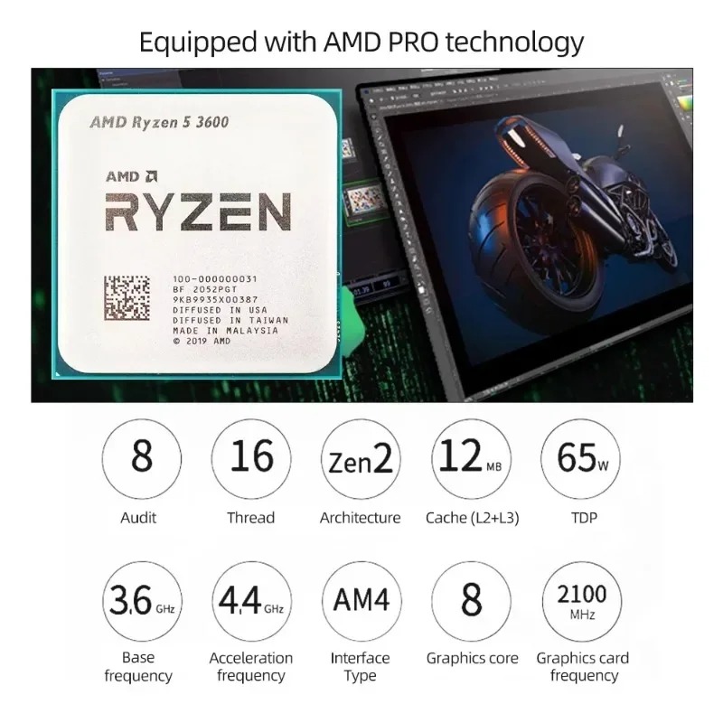 AMD Ryzen 5 3600 Socket AM4 10 - Amd Cpu Ryzen 5 recension och pris