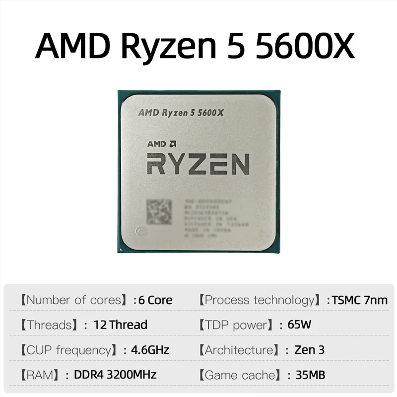 AMD Ryzen 5 5600X AMD R5 5600X - Amd Cpu Ryzen 5 recension och pris