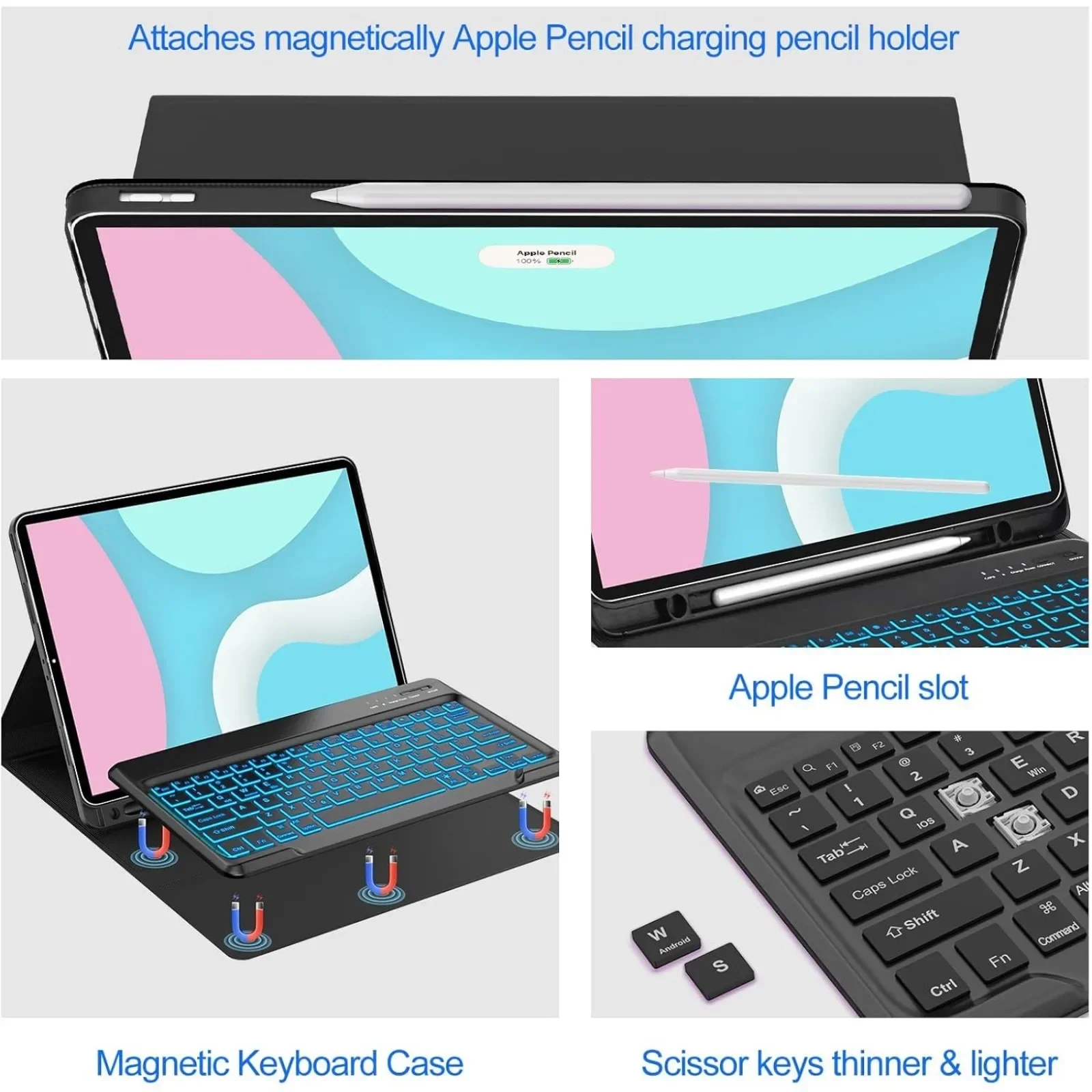 Keyboard Case for HONOR Pad X8 - Pen Holder Magnetic recension och pris