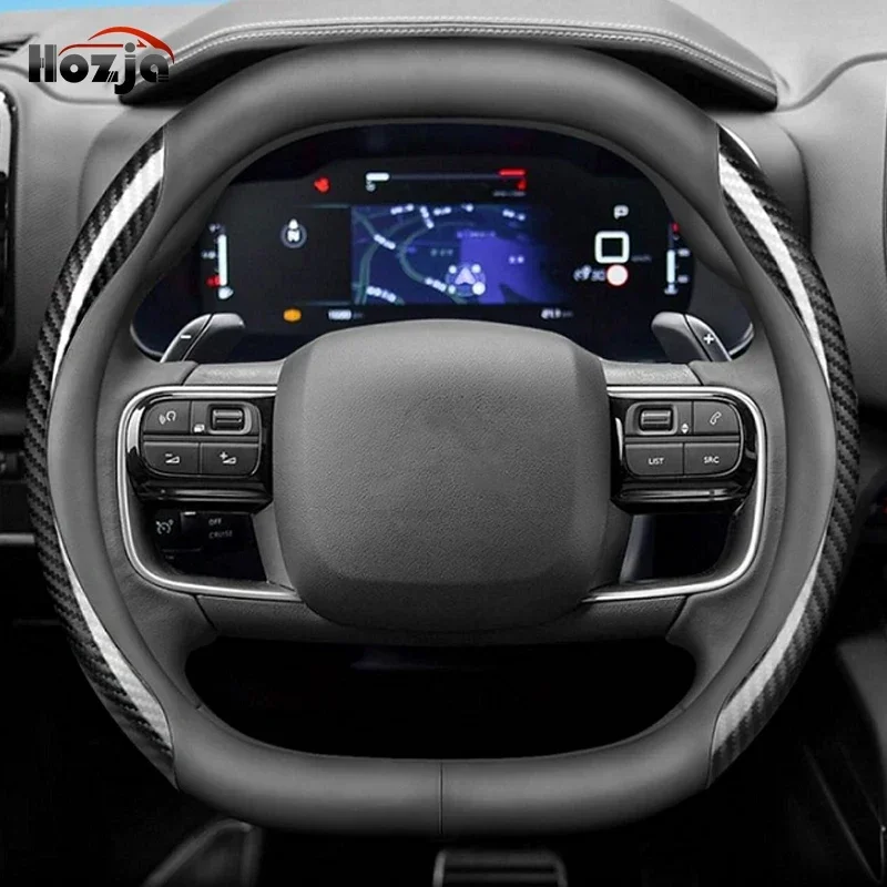 Leather Car Steering Wheel Cov - Tech Accessories Hub recension och pris