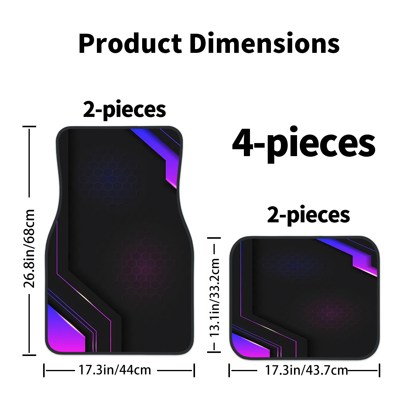 4pcs 2D High-Tech Geometric Pa - Tech Accessories Luxury recension och pris