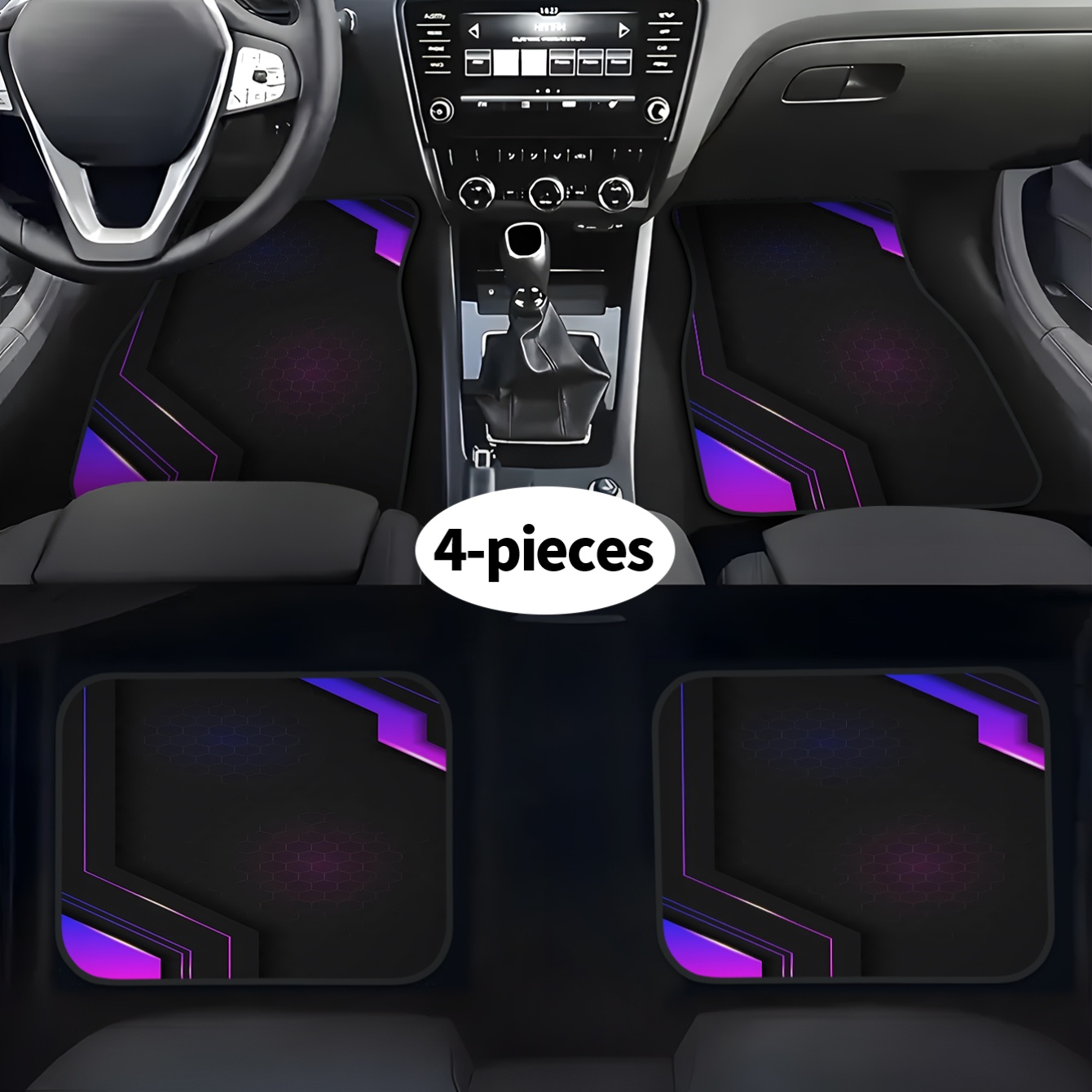4pcs 2D High-Tech Geometric Pa - Tech Accessories Luxury recension och pris