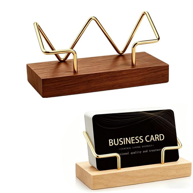 【A8】Wooden Business Card Holde - Tech Accessories For Office recension och pris