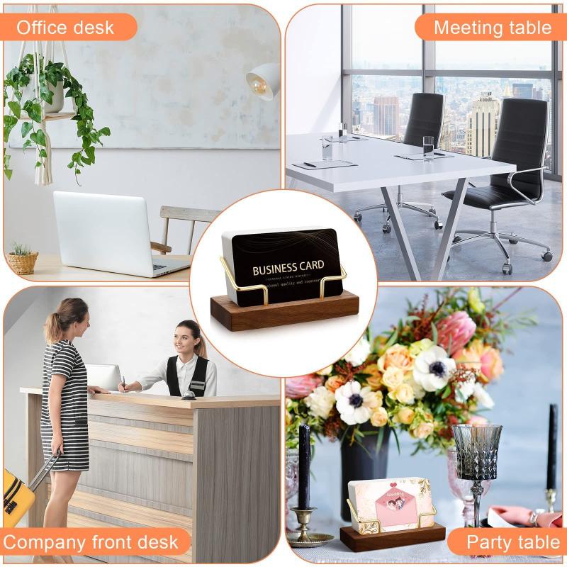 【A8】Wooden Business Card Holde - Tech Accessories For Office recension och pris