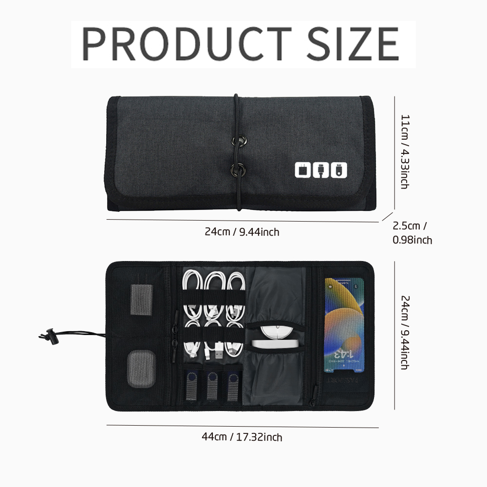 Tech Organizer Bag Cable Stora - Tech Accessories For Office recension och pris