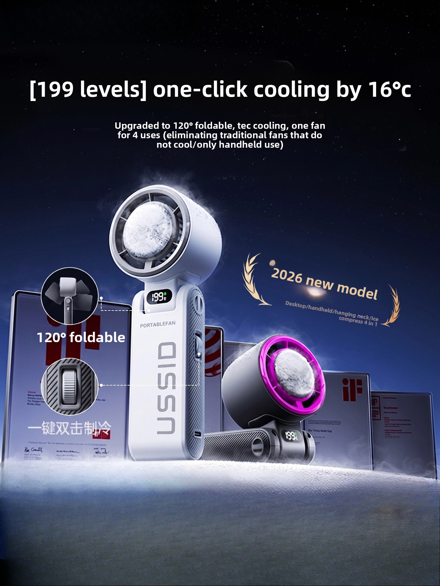 New Foldable Cooling Handheld  - Usb Fan Silent recension och pris