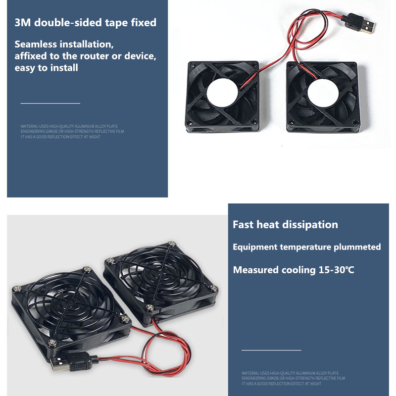 Dual fan high air volume ultra - Usb Fan Silent recension och pris