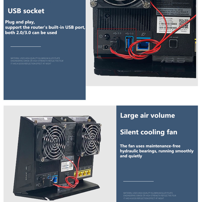 Dual fan high air volume ultra - Usb Fan Silent recension och pris