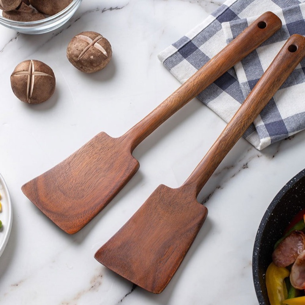 34cm Solid Wood Cooking Spatul - Hi Tech Kitchen Accessories recension och pris