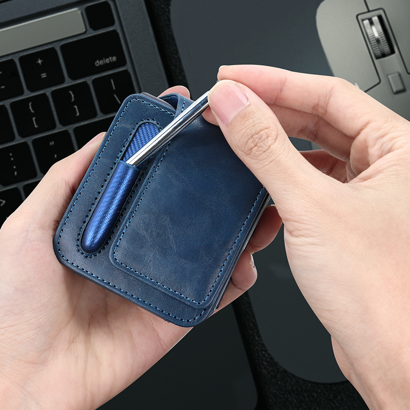PU Leather Flip Mobile Phone B - Pen Holder Magnetic recension och pris